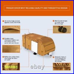 Travel Trailer Camper RV Cover Package Premium Heavy-Duty Waterproof 24-27 ft