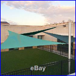 Turquoise Waterproof Terylene Woven Shade Sail Sun UV Protection Garden Pool Top