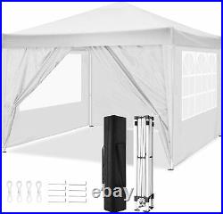 US Pop Up Canopy 10'x10' Outdoor Folding Gazebo Wedding Party Tent with 4 Sides