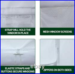 USA Full Zippered Walls for 10 X 10 Easy Pop up Canopy Tent, Enclosure