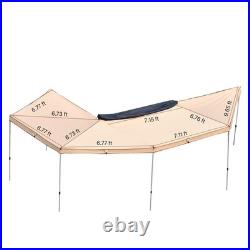 Uimoso 270° Vehicle Awning, 133 sq. Ft, UV50+ Protection, Passenger Side