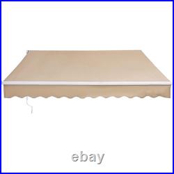 Uimoso Patio Awning Retractable 10'x8' Awning Sunshade Shelter with Crank Handle