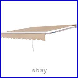 Uimoso Patio Awning Retractable 10'x8' Awning Sunshade Shelter with Crank Handle