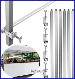 Universal 3-Segment 10ft Canopy Tent Rail Bars 10X10,10X15 Pop-Up Canopy Tent