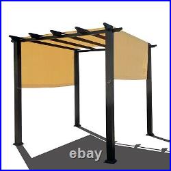 Universal Waterproof Replacement Pergola Shade Canopy Cover withWeighted Metal Rod