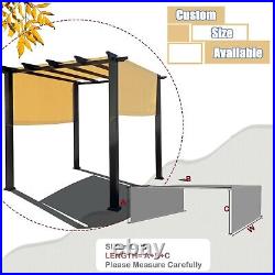 Universal Waterproof Replacement Pergola Shade Canopy Cover withWeighted Metal Rod