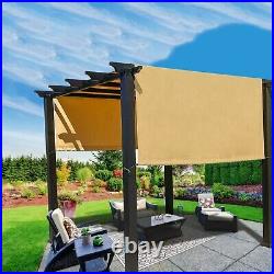 Universal Waterproof Replacement Pergola Shade Canopy Cover withWeighted Metal Rod