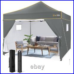 Upgrade 10x10' Commercial Pop UP Canopy Party Tent Waterproof Gazebo Heavy Duty