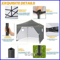 Upgrade 10x10' Commercial Pop UP Canopy Party Tent Waterproof Gazebo Heavy Duty