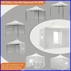 Upgraded 10x10 Portable Pop Up Canopy Outdoor Folding Gazebo Vendor Party Tent