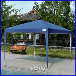 Upgraded Quictent 10x10 EZ Pop Up Canopy Gazebo Party Tent with 4 Sidewalls Navy