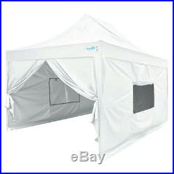 Upgraded Quictent 10x15 EZ Pop Up Canopy Tent Instant with Sides 9.2ft H White