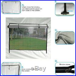 Upgraded Quictent 10x15 EZ Pop Up Canopy Tent Instant with Sides 9.2ft H White