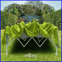 Upgraded Quictent 10x20 EZ Pop up Canopy Tent Green Party Tent with Sidewalls