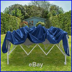 Upgraded Quictent 10x20 EZ Pop up Canopy Tent Navy Blue Party Tent with Walls Bag
