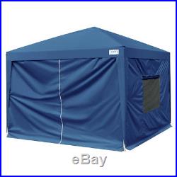 Upgraded Quictent 8X8 EZ Pop Up Canopy Party Tent Gazebo with Sidewalls Navy Blue