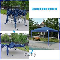 Upgraded Quictent 8x8 Easy Pop Up Canopy Tent Party Tent with Sides Walls Navy