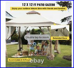VEVOR 11x11ft Outdoor Pop-Up Canopy Gazebo Starter Kit, Includes Four Sandbags