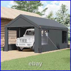 VEVOR Carport 12'x20' Heavy Duty Portable Garage Upgraded Extra Large Car Canopy