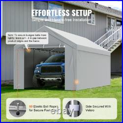 VEVOR Carport Replacement Canopy Car Shelter Top+Side 10x20ft Frame Not Included
