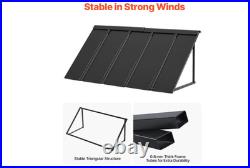 VEVOR Metal Awning 56x24 Window Door Canopy Steel Frame Rain Snow Sun Shield