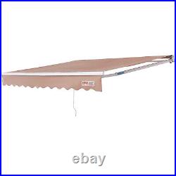 VEVOR Patio Awning Retractable 13'x8' Awning Sunshade Shelter with Crank Handle