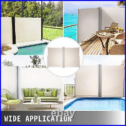VEVOR Retractable Side Awning 71 x 236 PU Coated Privacy Sunshade Wind Screen