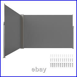 VEVOR Retractable Side Awning 79''x 236'' Patio Screen Fence Divider Fencing