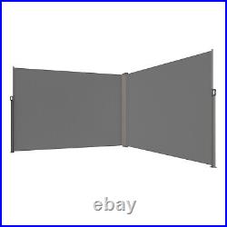 VEVOR Retractable Side Awning 79''x 236'' Patio Screen Fence Divider Fencing