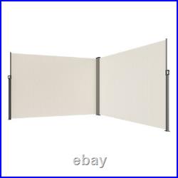 VEVOR Retractable Side Awning 79''x 236'' Patio Screen Fence Divider Fencing