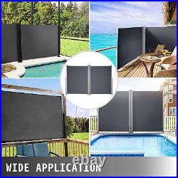 VEVOR Retractable Side Awning Patio Screen 71 x 236 Aluminum Alloy Private