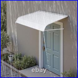 VEVOR Window Awning Door Canopy 48x42 in Aluminum Front Door Awnings Anti-Rust