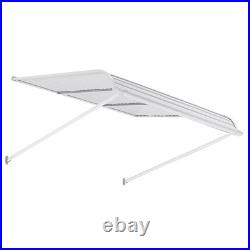 VEVOR Window Awning Door Canopy 48x42 in Aluminum Front Door Awnings Anti-Rust
