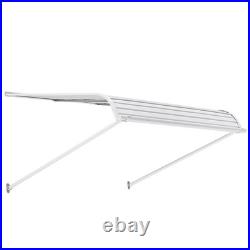 VEVOR Window Awning Door Canopy 48x42 in Aluminum Front Door Awnings Anti-Rust
