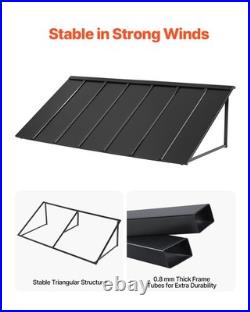 VEVOR Window Awning Door Canopy 80x36 in Outdoor Front Door Awnings Anti-Rust