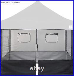 Versatile 4-Piece Food Booth Sidewall Kit with Easy Setup for 10' x 10' Canopies