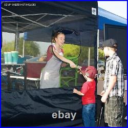 Versatile 4-Piece Food Booth Sidewall Kit with Easy Setup for 10' x 10' Canopies