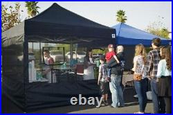 Versatile 4-Piece Food Booth Sidewall Kit with Easy Setup for 10' x 10' Canopies