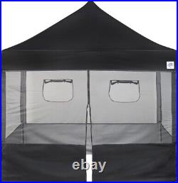 Versatile 4-Piece Food Booth Sidewall Kit with Easy Setup for 10' x 10' Canopies