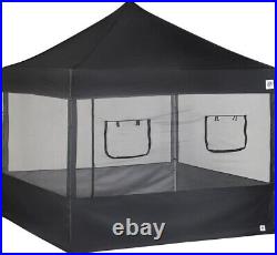 Versatile 4-Piece Food Booth Sidewall Kit with Easy Setup for 10' x 10' Canopies