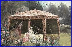 Victorian Trading Co Glamping Chintz Roses Floral Pop Up Tailgate Tent