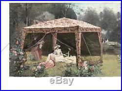 Victorian Trading Co Glamping Chintz Roses Floral Pop Up Tailgate Tent