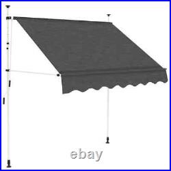 VidaXL Manual Retractable Awning 78.7 Anthracite US