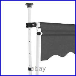 VidaXL Manual Retractable Awning 78.7 Anthracite US