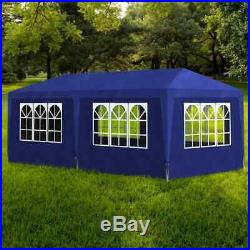 VidaXL Outdoor Party Tent Blue Canopy Gazebo Pavilion Events 6 Walls Garden
