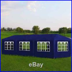 VidaXL Outdoor Party Tent Blue Gazebo Canopy Pavilion Cater 8 Walls Garden