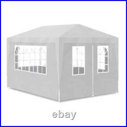 VidaXL Party Tent 10'x13' White Outdoor Garden Wedding Patio Gazebo Canopy