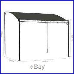 VidaXL Sunshade Awning Weather Resistant 98.4 Anthracite Patio Shelter Tent