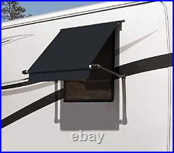 WG0604E4EB Simply Shade RV Window Awning-Black Vinyl-6' (72)