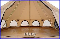 WHITEDUCK Avalon Canvas Bell Tent 4/5/6/7M Luxury Waterproof Camping Large Yurt